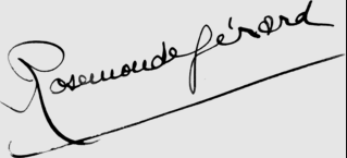 signature Rosemonde Gérard