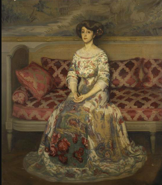 La Robe à ramage, portrait de Rosemonde Gérard par Eugène Pascau (musée d'Orsay).