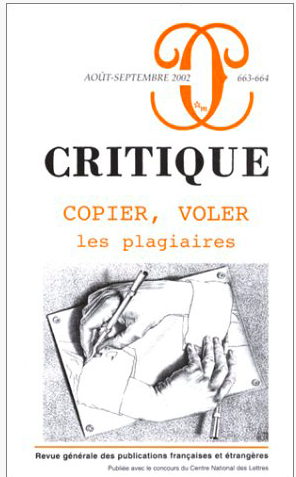 revue Critique : article d'Hélène Maurel sur les plagiaires