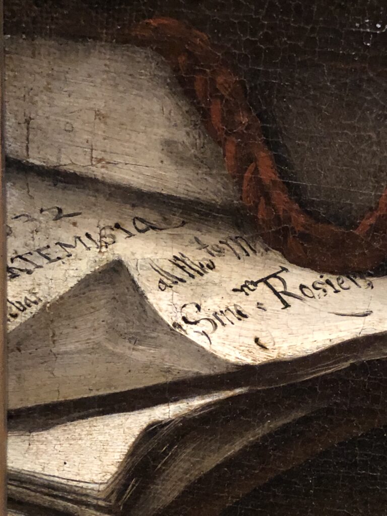 Détail d'un tableau d'Artemisia