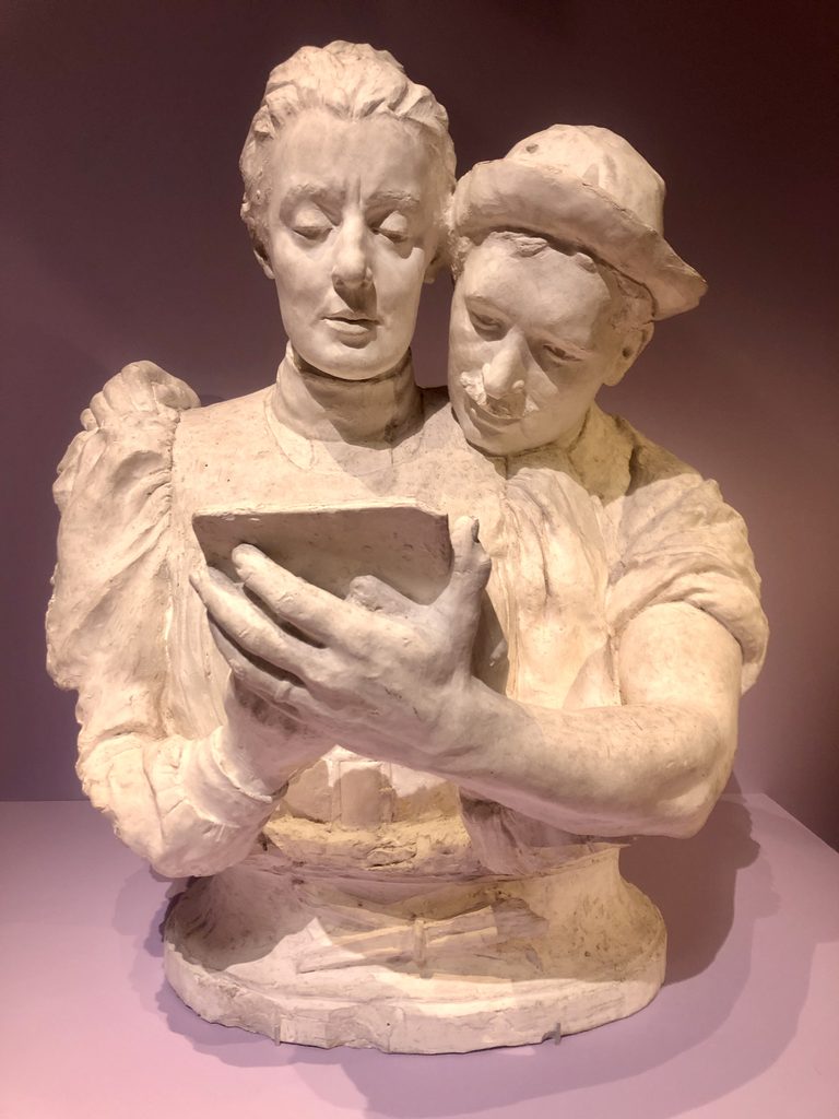 Double buste Carolina Benedicks-Bruce et William Blair-Bruce par Carolina B-B 1897